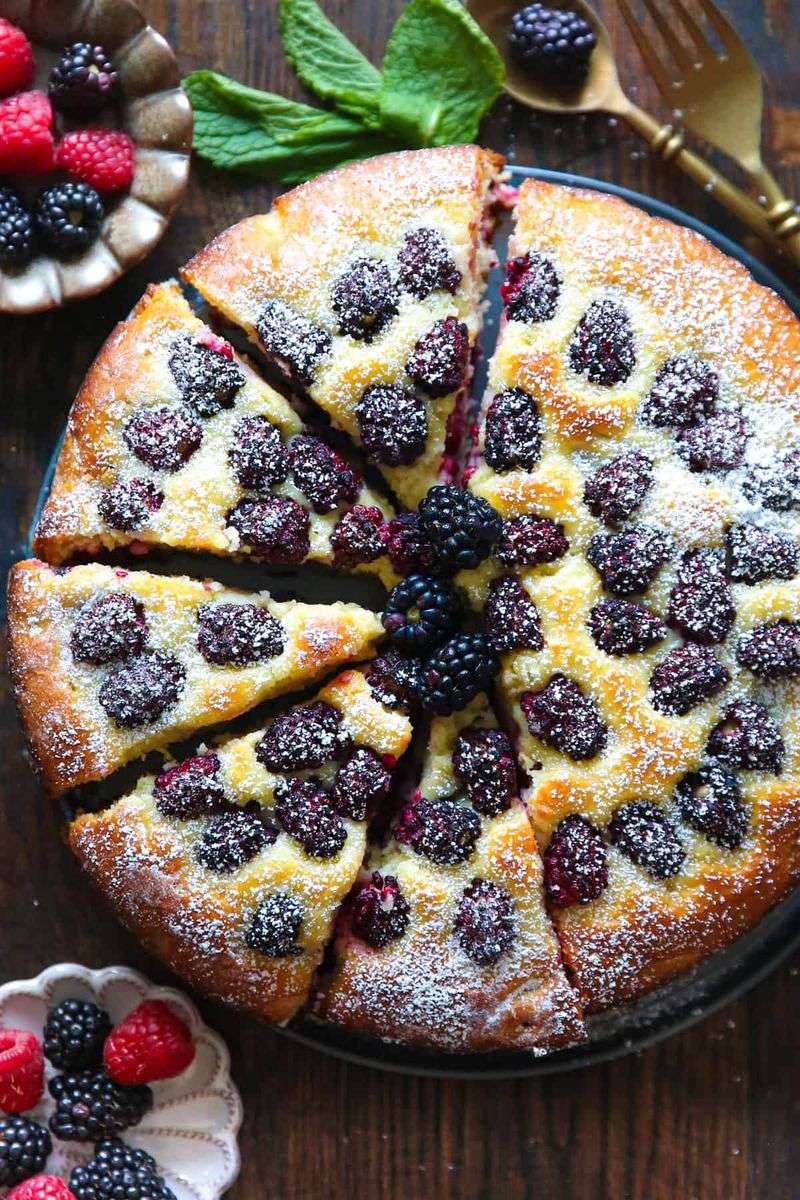 Blackberry Yogurt Cake