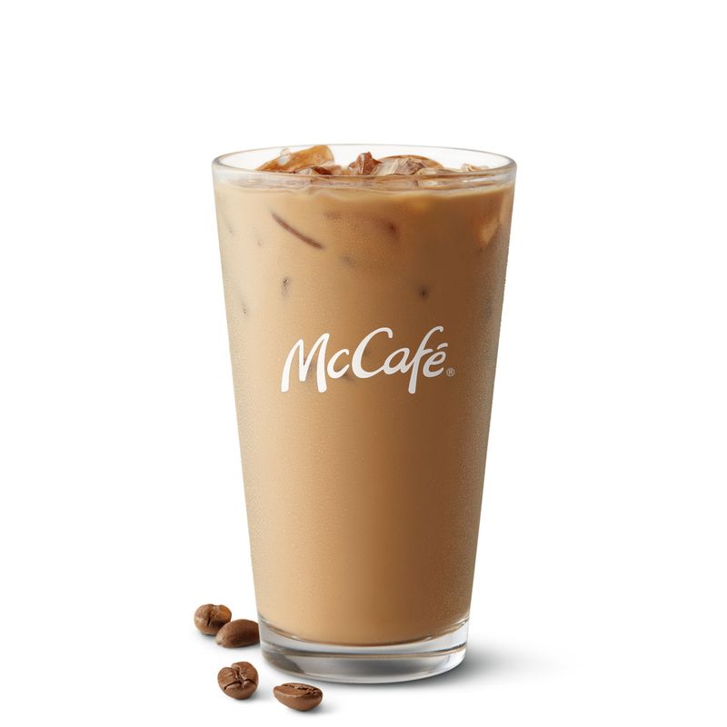 Iced Coffee (Unsweetened, with Light Cream or Milk)