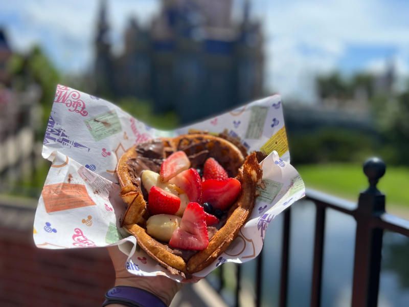 Fresh Fruit Waffle Sandwich (Sleepy Hollow, Magic Kingdom)