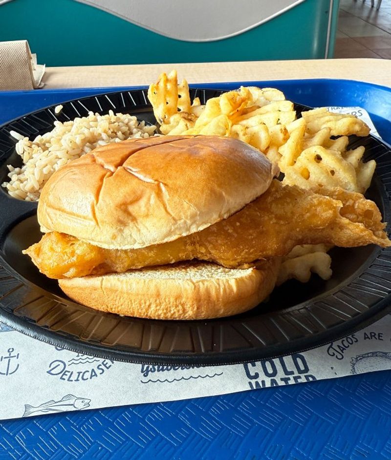 Long John Silver’s Fish Sandwich Combo