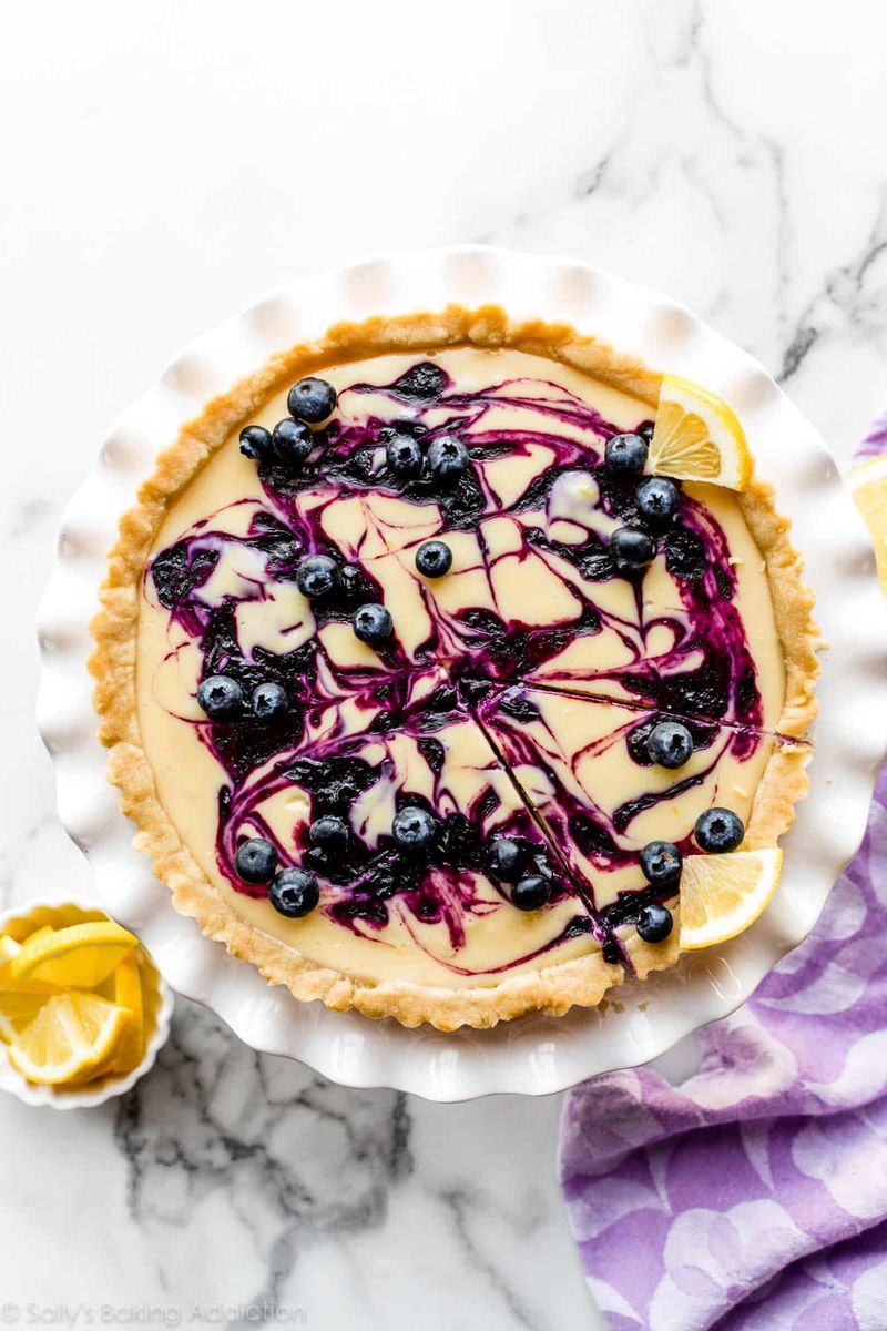 Blueberry Lemon Curd Tart