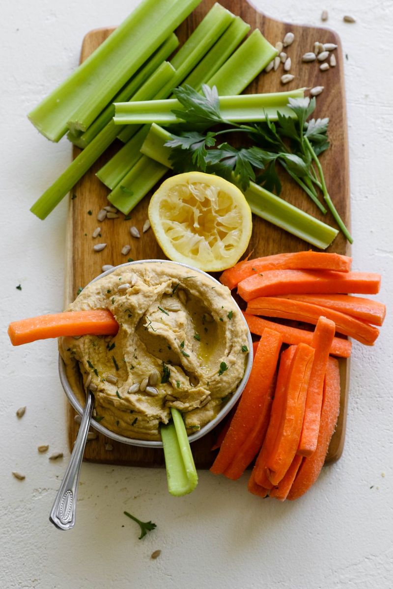 Celery Sticks with Hummus