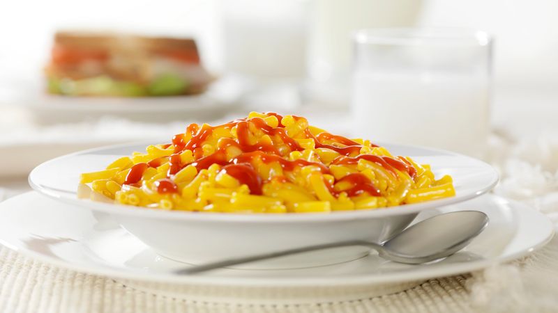 Mac and Cheese with Ketchup