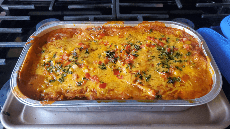 Enchilada Bake with Rotisserie Chicken