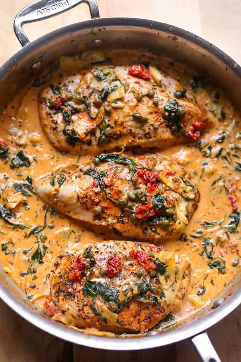Creamy Tuscan Chicken Skillet