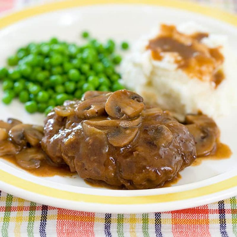 Salisbury Steak with Mashed Potatoes