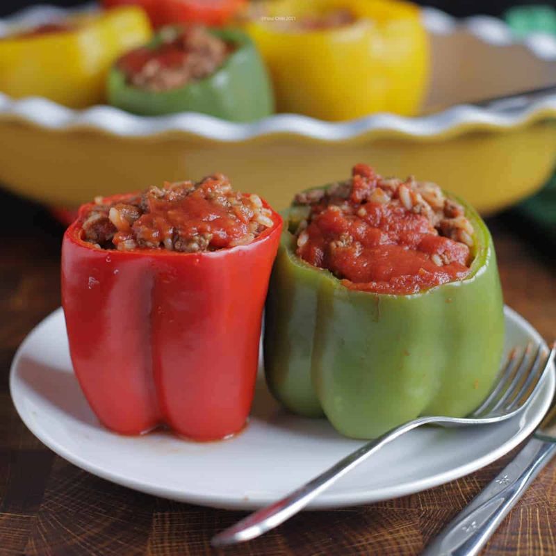 Spam-Stuffed Peppers