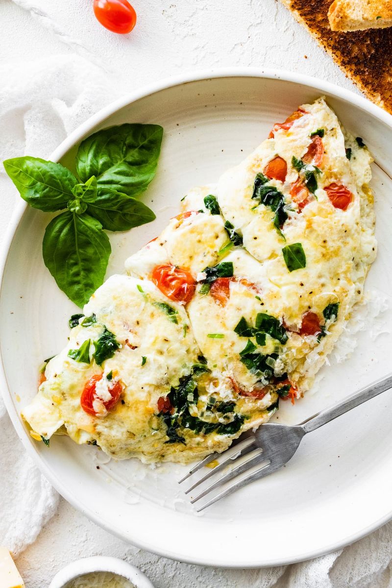 Egg White Omelets with Nothing Else