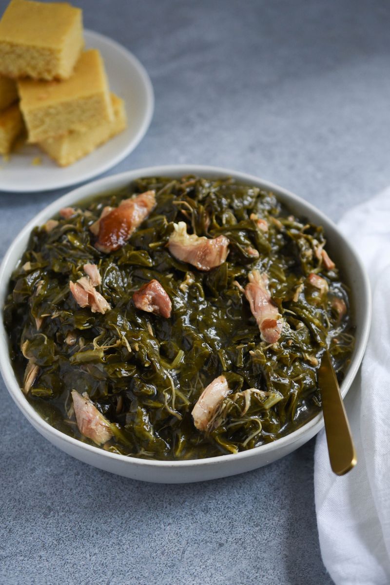 Collard Greens with Smoked Turkey or Ham Hocks