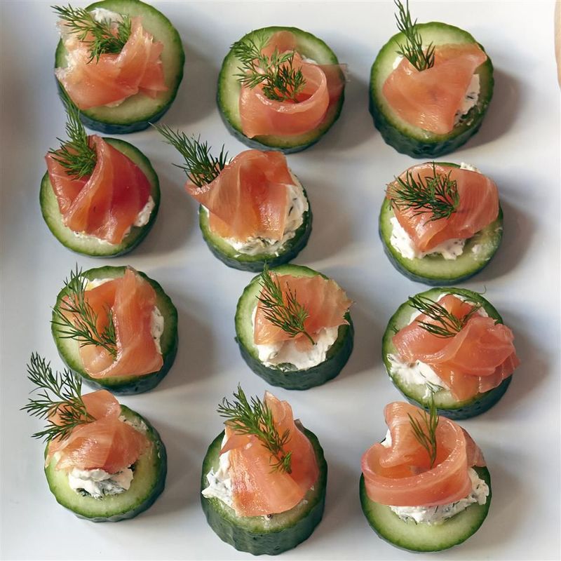 Smoked Salmon & Cucumber Bites