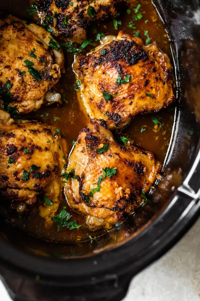 Chicken Thighs with Garlic and Herbs