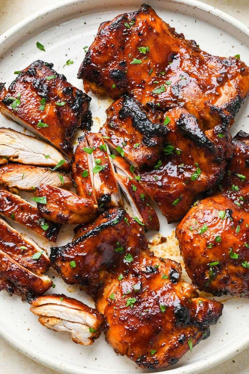 BBQ Chicken Slathered in Sweet Sauce