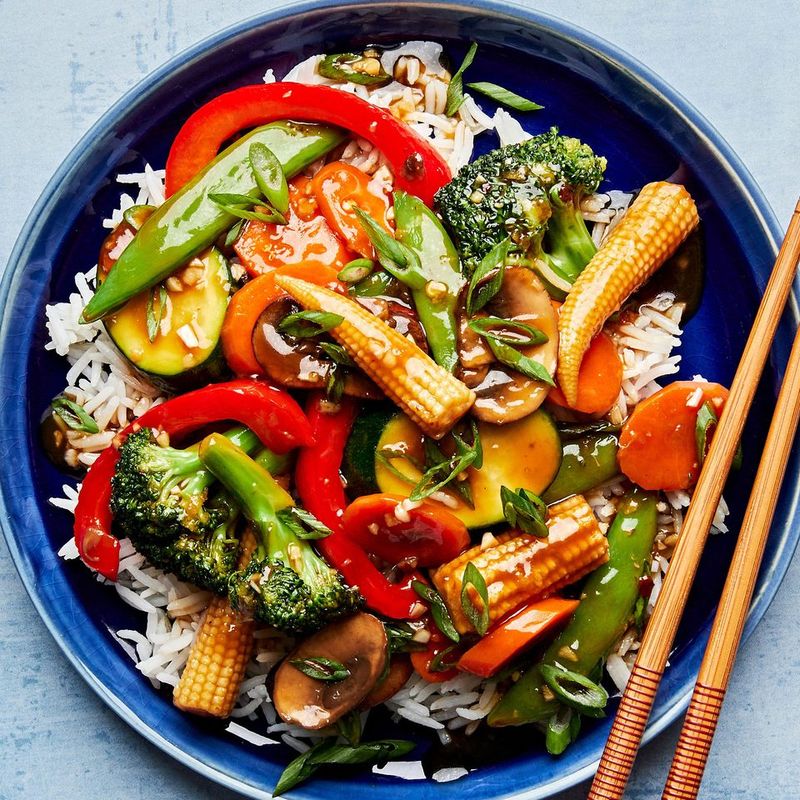 Stir-Fries with Mixed Vegetables