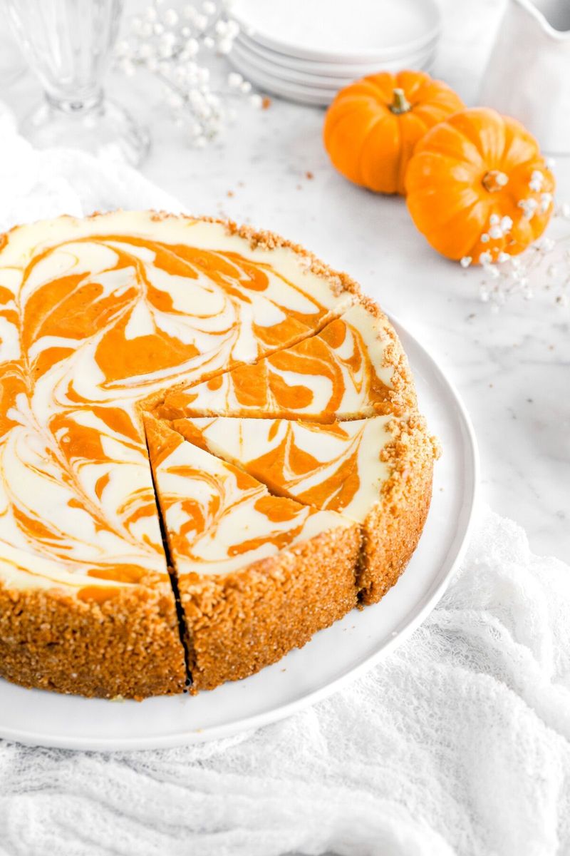 Pumpkin Swirl Cheesecake