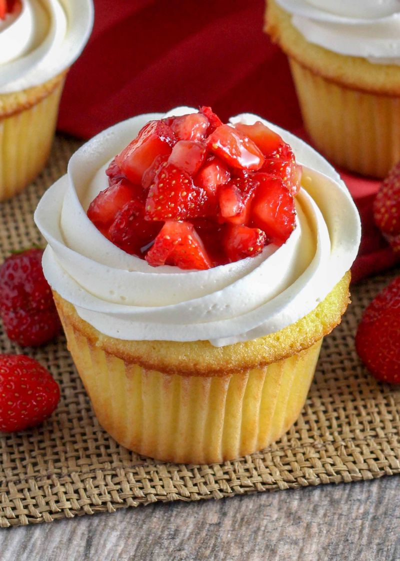 Strawberry Shortcake Cupcakes