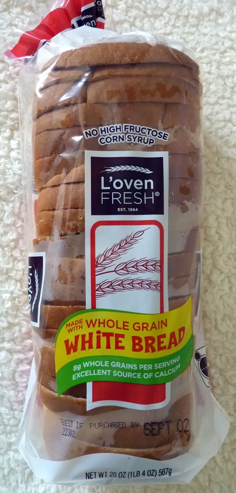 L’Oven Fresh White Bread (vs. Wonder Bread or Sara Lee)