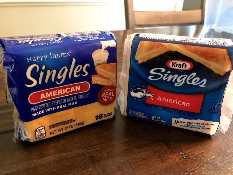 Happy Farms American Cheese Singles (vs. Kraft Singles)