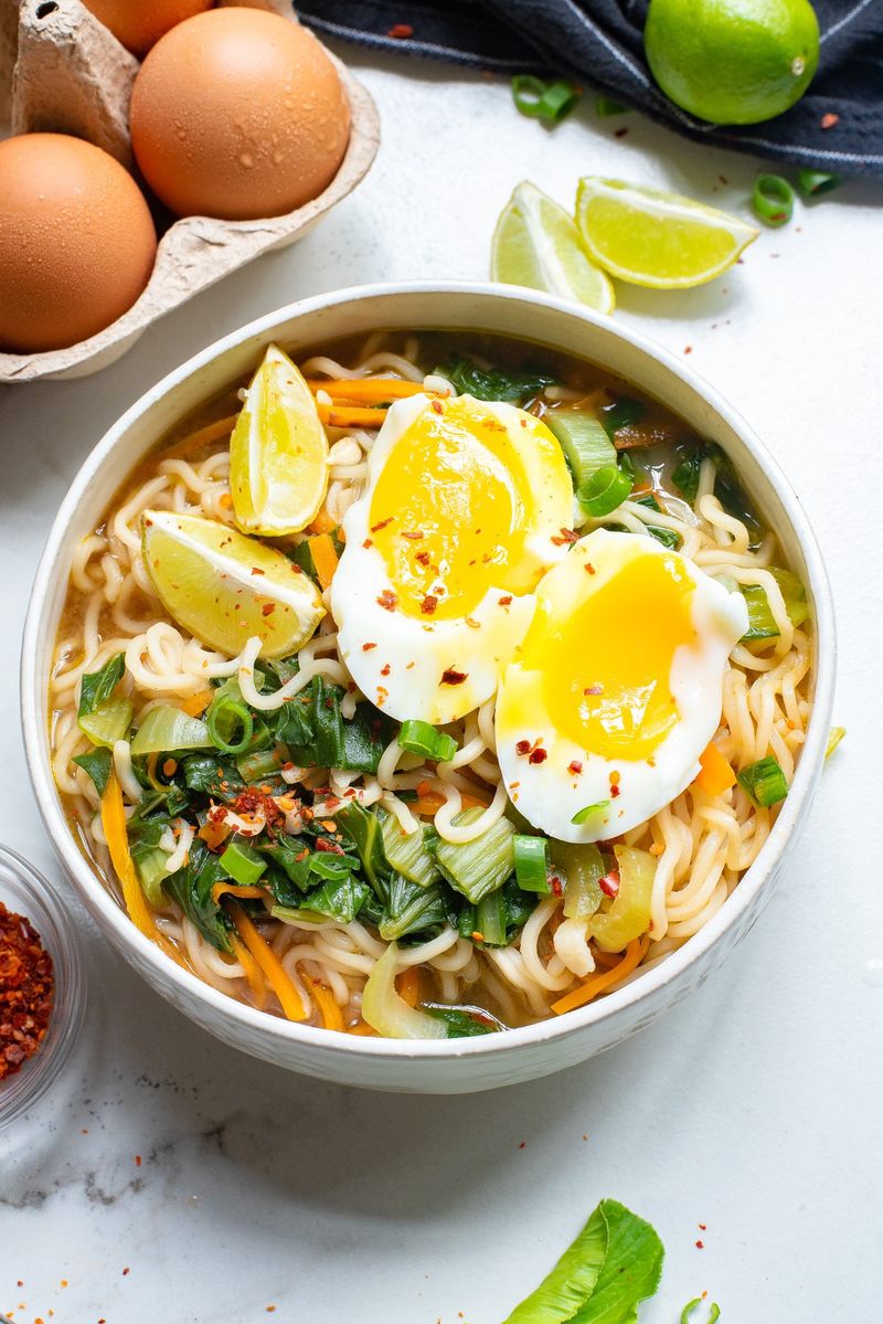 Ramen with Soft-Boiled Egg & Scallions