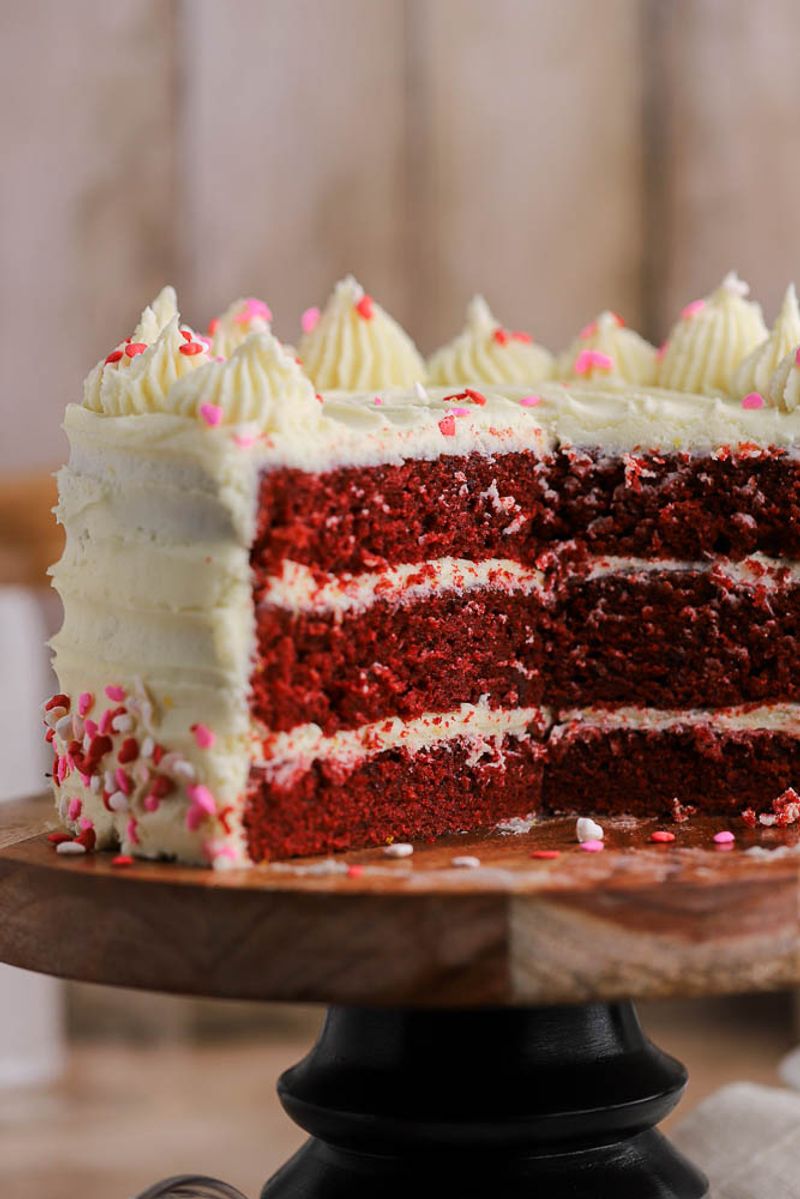 Red Velvet Cake with Cream Cheese Frosting