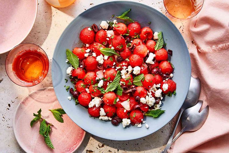 Watermelon Feta Salad with Mint