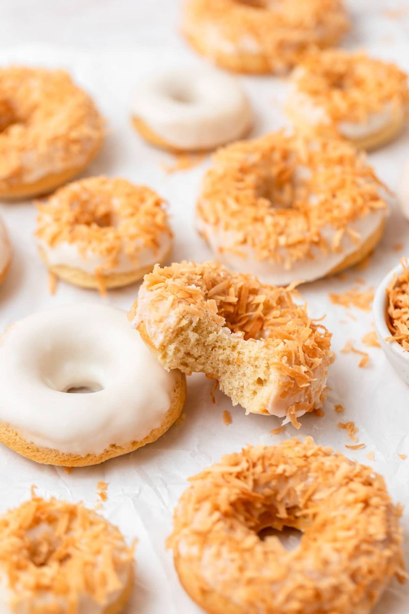 Baked Coconut Donuts