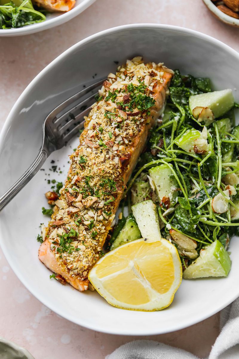 Almond-Crusted Salmon