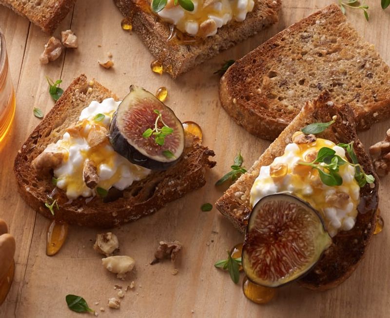 Cottage Cheese & Honey Toast