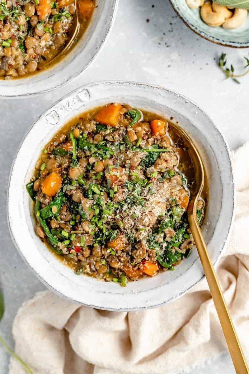 Lentil and Quinoa Veggie Bowl