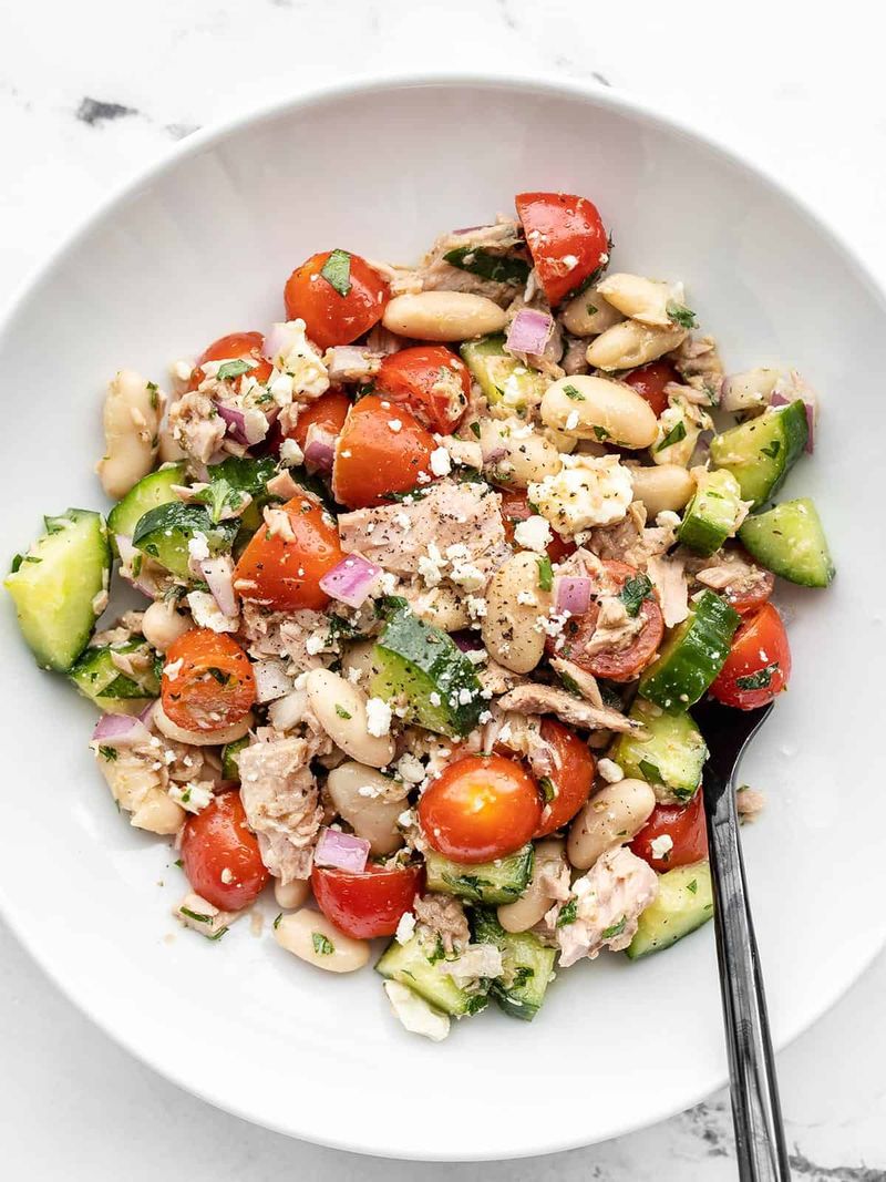 Mediterranean Tuna Salad (Oil-Packed Tuna)