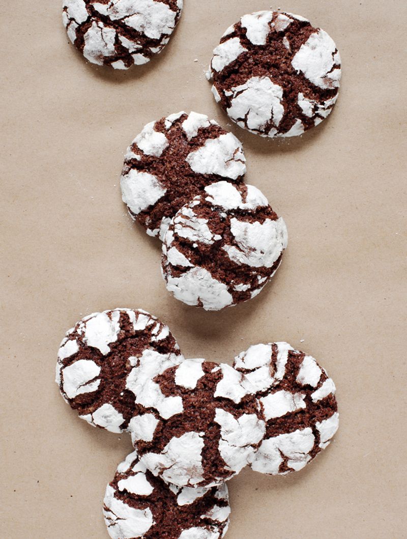 Brownie Mix Crinkle Cookies