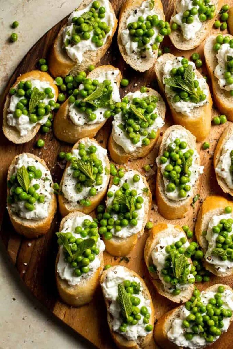 Spring Veggie Crostini