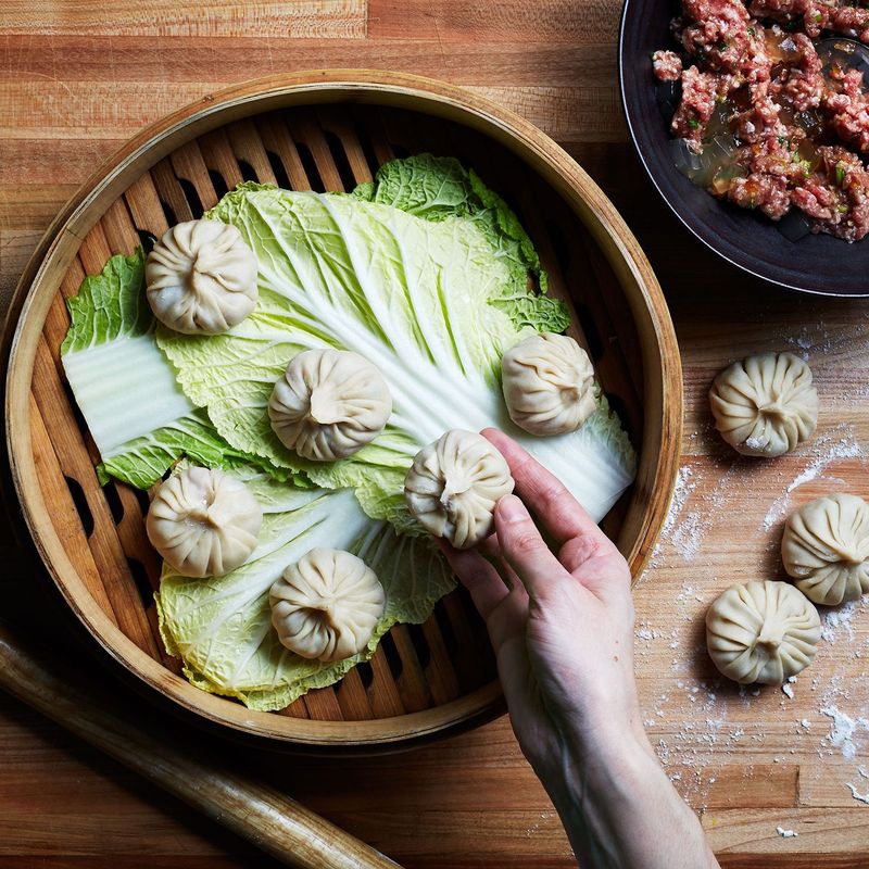Cabbage and Ground Pork Dumplings
