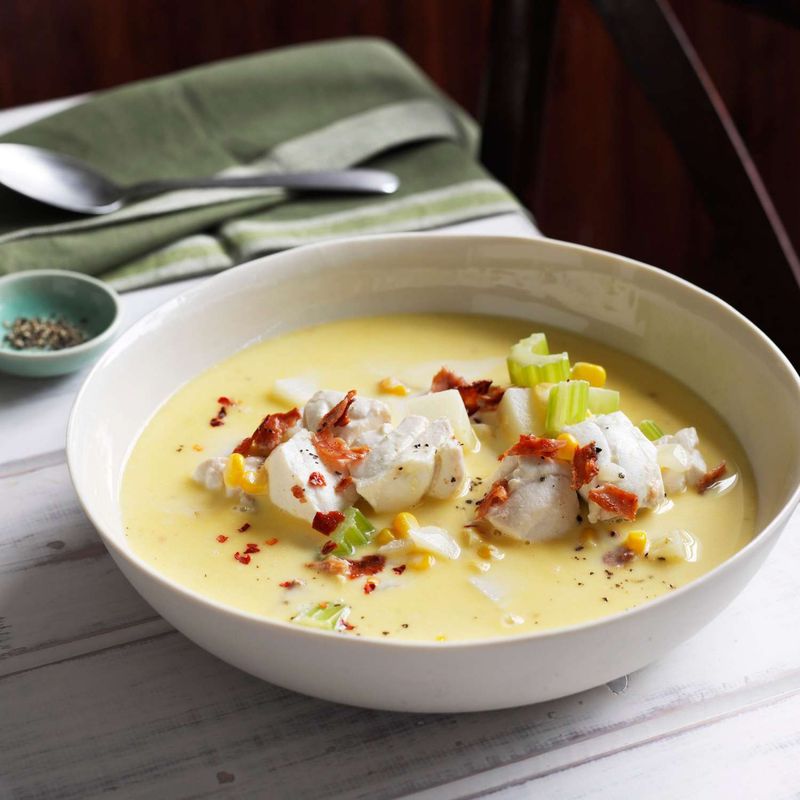 Fish Chowder with Corn and Potatoes