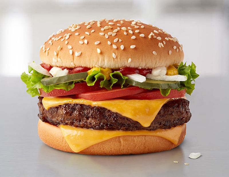 Quarter Pounder Deluxe (without mayo or cheese)