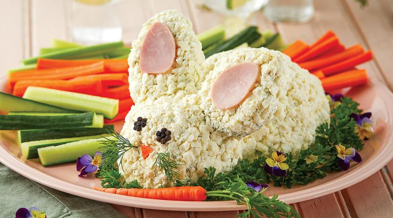 Bunny-Shaped Cheese Ball
