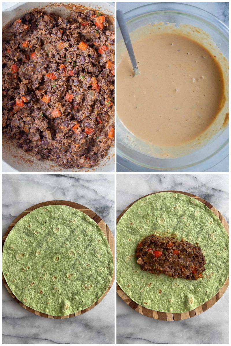 Black Bean Wraps with No Texture