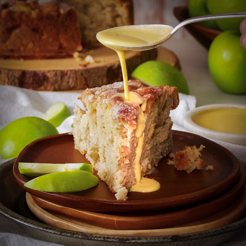 Apple Cake with Custard