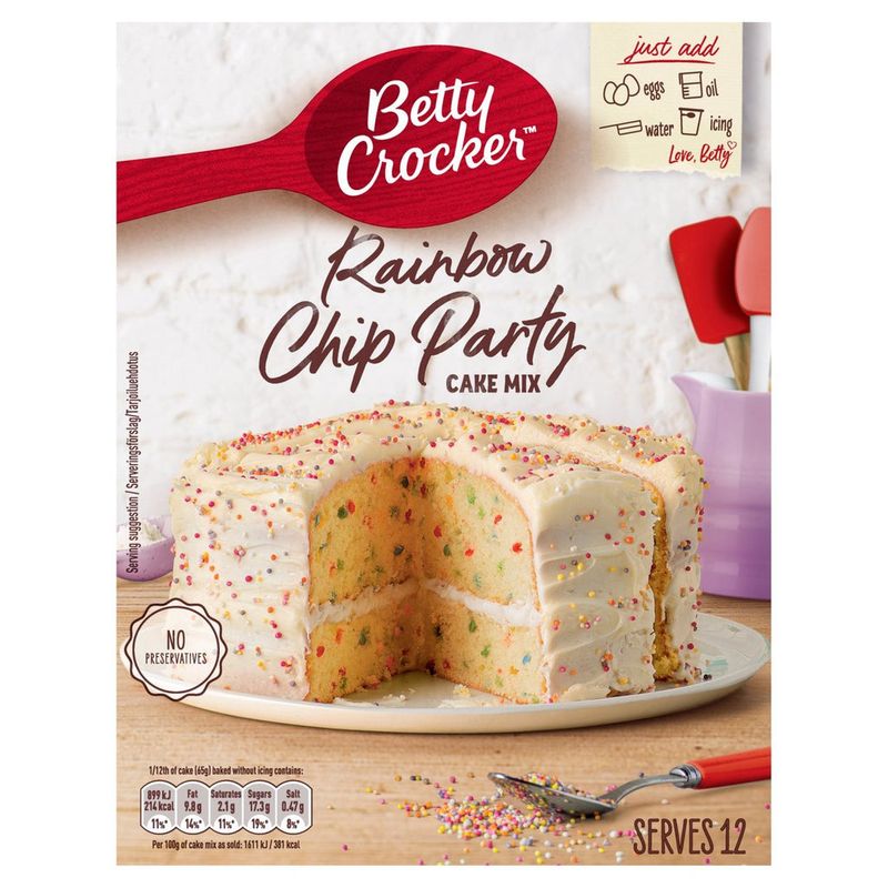 Betty Crocker Rainbow Chip Cake