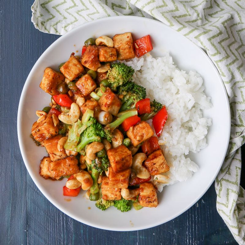 Veggie Stir-Fry with Tofu or Chicken