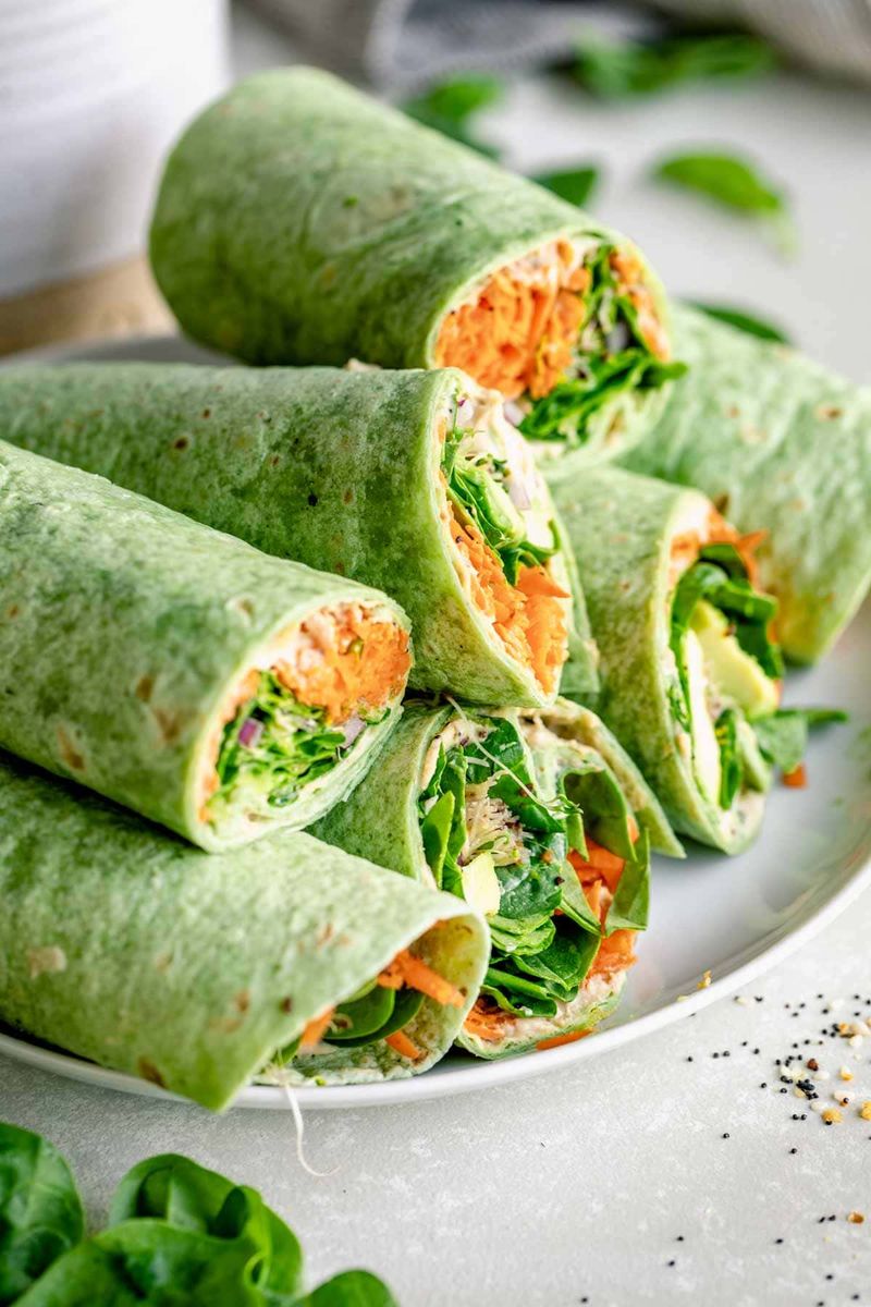 Hummus & Veggie Wraps