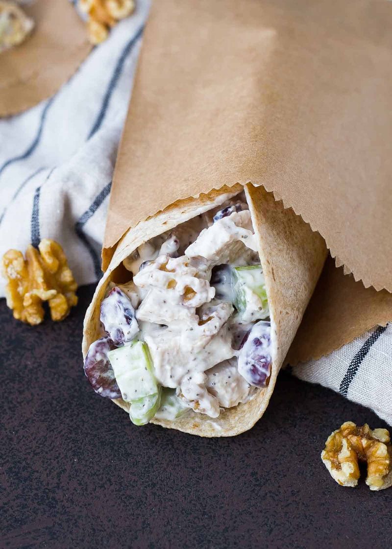 Greek Yogurt Chicken Salad Wraps
