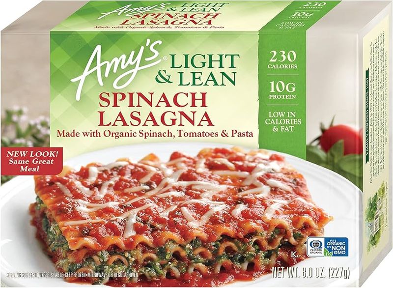 Amy’s Organic Spinach Lasagna