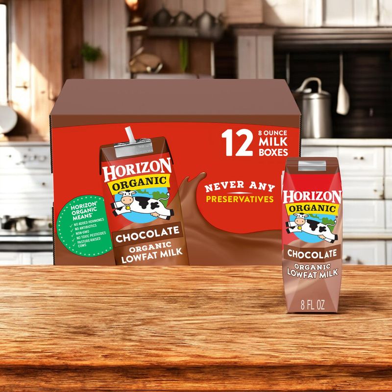 Horizon Organic Low-Fat Chocolate Milk Boxes