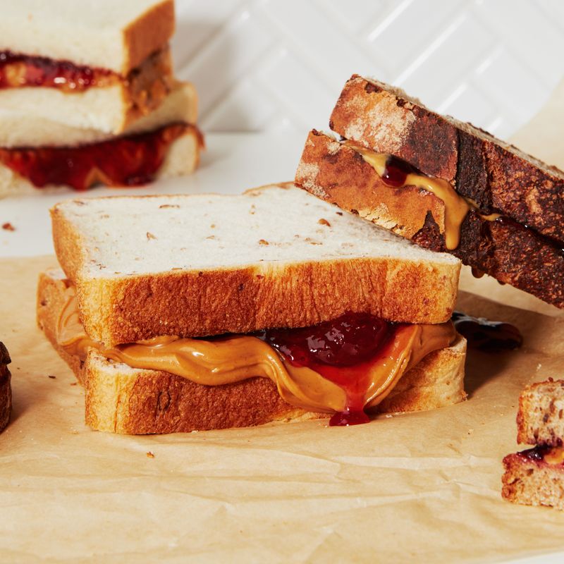 Peanut Butter and Jelly Sandwiches