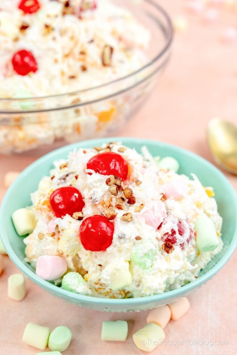 Marshmallow-Cream Cheese Fruit Salad
