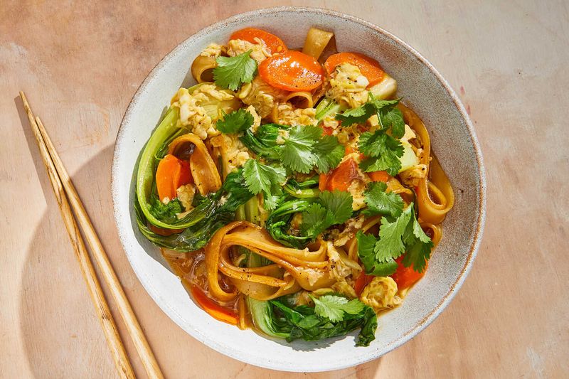 Rice Noodles or Whole-Grain Pasta Cooked at Home