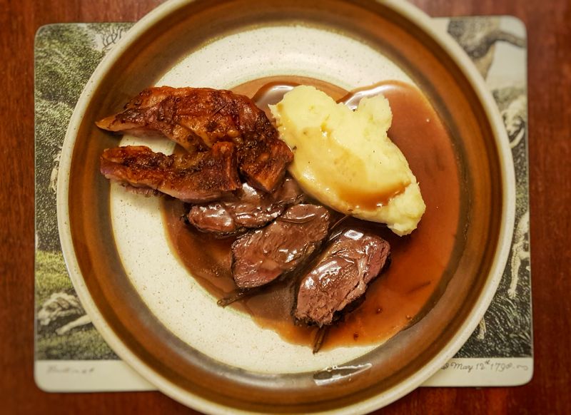 Boiled Mutton with Onion Sauce