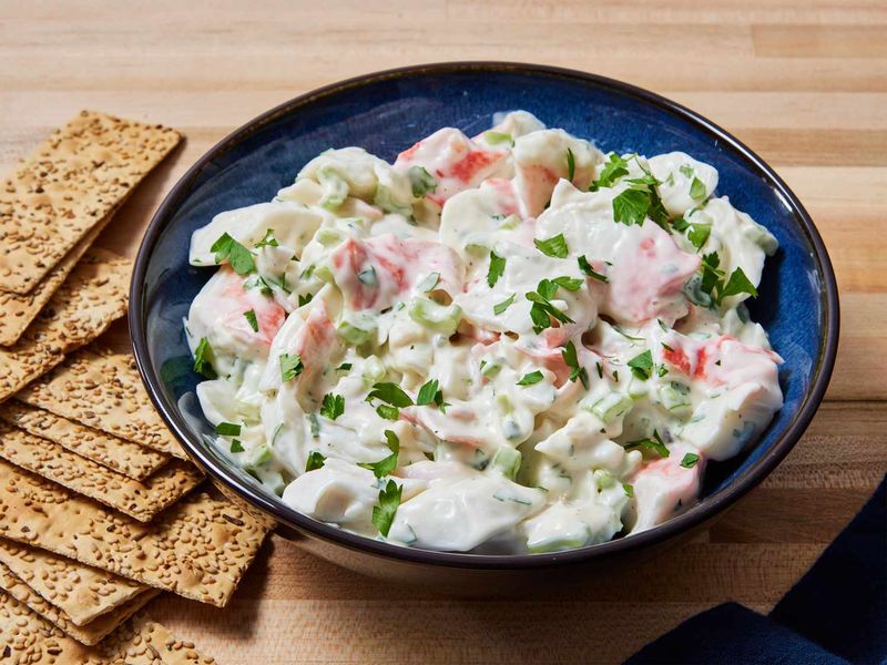 Imitation Crab Salad with Too Much Mayo