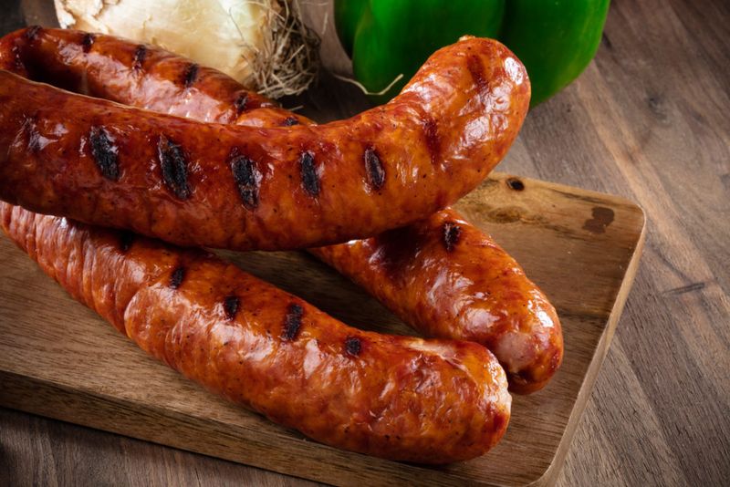 Pre-Smoked Sausages (at Roadside BBQ stands)
