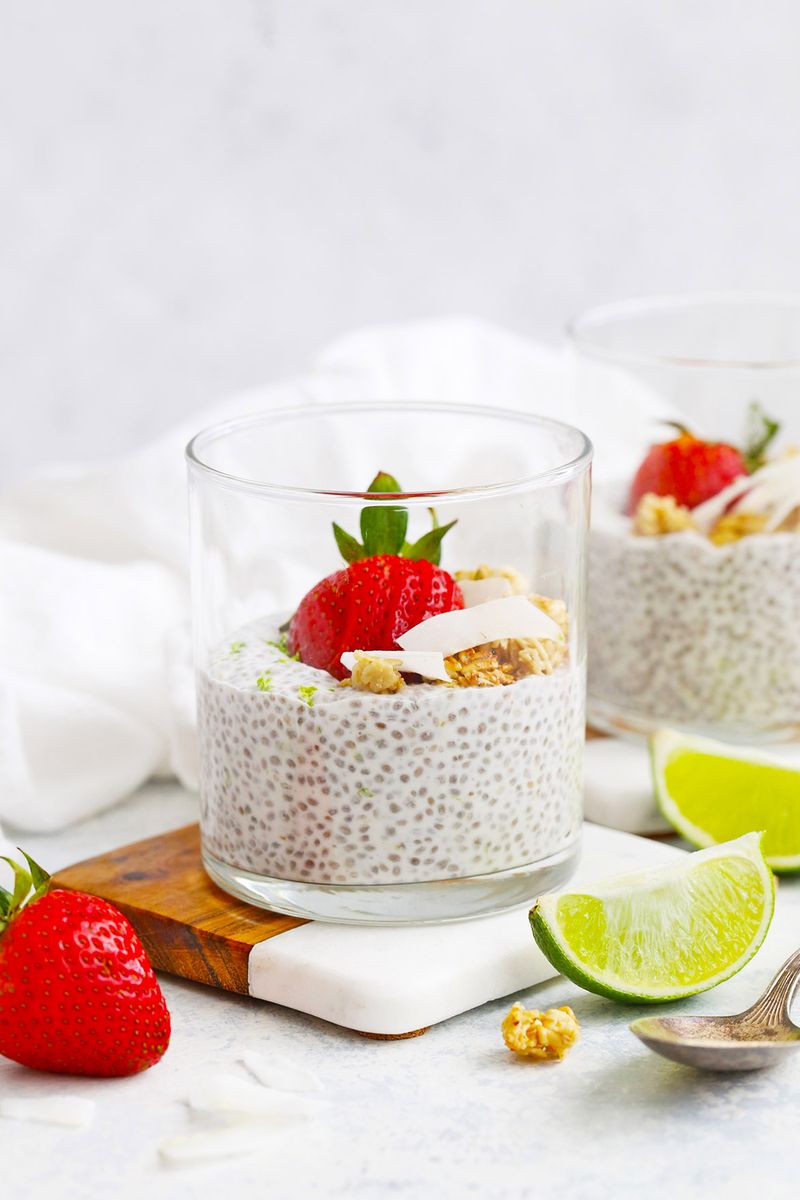 Lime and Coconut Chia Pudding